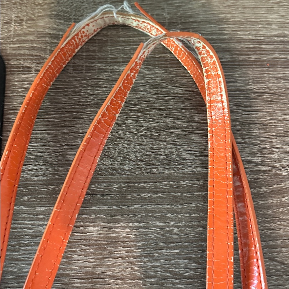 Michael Kors Orange Embossed Tote - Picture 10 of 12